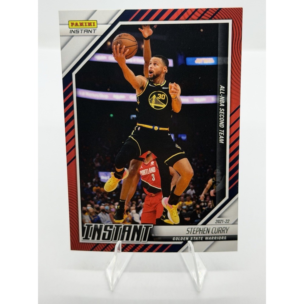 2021-22 Panini Instant Stephen Curry All-NBA Second Team Red /99 #276 Warriors